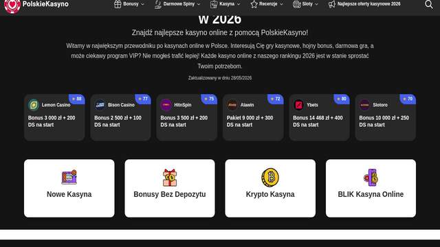 PolskieKasyno casino screenshot